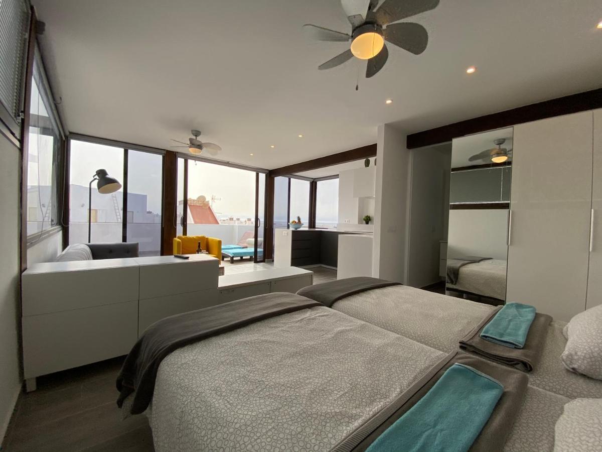 Penthouse Meerblick Cotillo Bagian luar foto